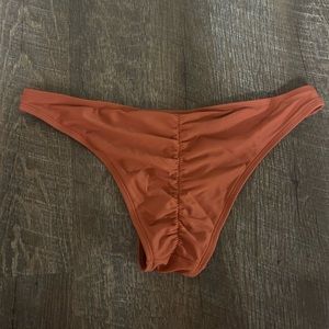 Aerie roushed rust bikini bottoms